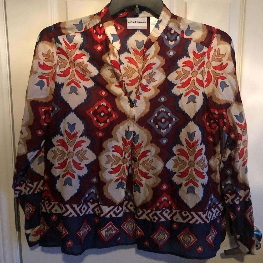 Women’s Long Sleeve Button Up Alfred Dunner 10 P